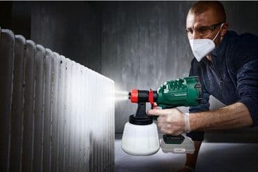 lidl kompresor: Aku pistolj kompresor za farbanje 20v parkside novo 3 god garancija — 5