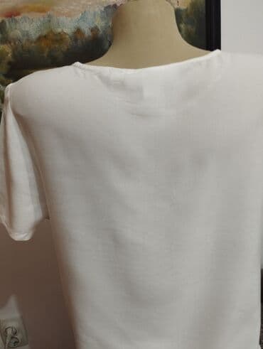 c a basic majice: H&M, M (EU 38), Viskoza, bоја - Bela — 6