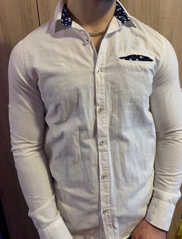 million parfem muski dm: Armani Jeans-Original muska kosulja-bela boja-Slim Fit — 2
