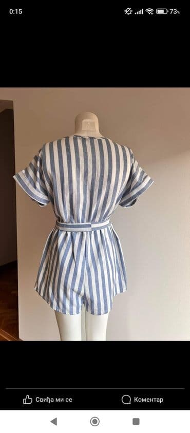 pantalone s: XL (EU 42), Prugasti, bоја - Svetloplava — 3