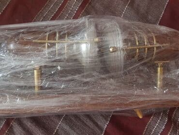 protočne slavine sa grejačem: Lampe za plafon sa drvenim postoljem. Odlična, neoštećena — 2