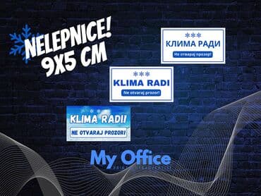 Reklamiranje, štampanje: AKTUELNO!Nalepnice klima radi! Nalepnice klima radi, za vozila i — 2