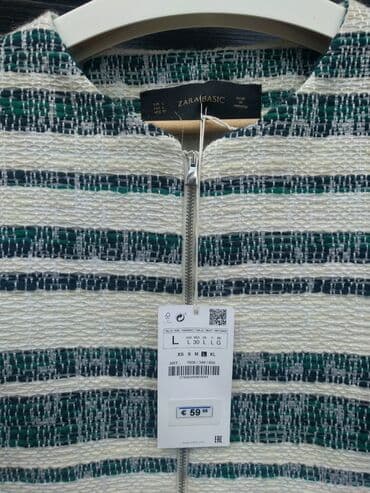 zara bluze i tunike: Zara, L (EU 40), Pamuk, Prugasti — 2