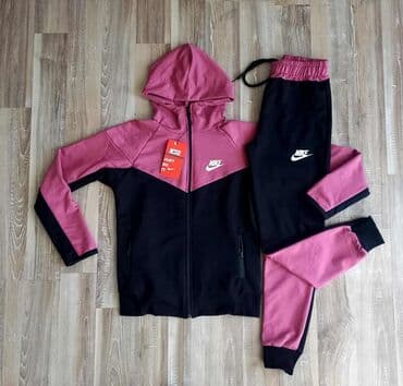 elegantne pantalone sa visokim strukom: Nike, Komplet: Duks, Pantalone — 16