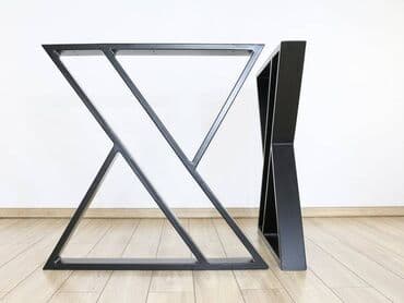 iznajmljivanje klupa i stolova: Noge za sto 034 Dimenzija 70x72cm Materijal : Metalna cev 60x20 — 4