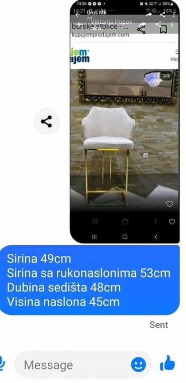 polovan namestaj iz inostranstva u palanci: 07. bar stolica
137e — 2