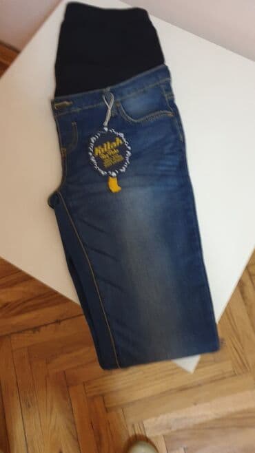 Farmerke: ZARA-TRUDNICKE GUMIRANE FARMERKE VEL S-M-
MADE IN ITALY — 3