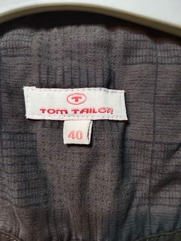 kozna jakna i duks: Tom Tailor jaknica siva pamučna ženska veličina 40 bez oštećenja — 2