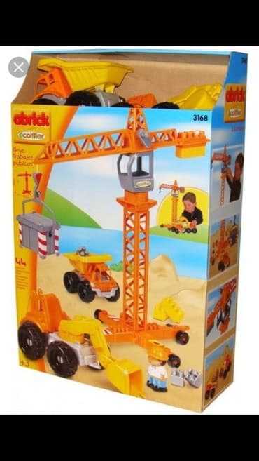 auto na akumulator: ﻿﻿Ogromna dizalica kran abrick ecoiffier.  Set gradiliste!  Sjajna — 1