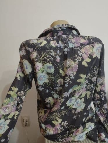 mango bluze i košulje: M (EU 38), Cvetni, bоја - Crna — 3
