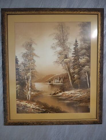 lavabo sa ormaricem i ogledalom: Slika, 73 x 65 cm, Upotrebljenо — 2