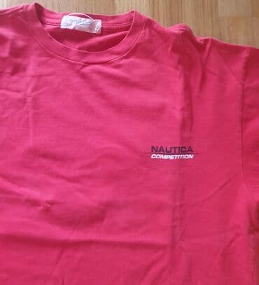 majica s: NAUTICA crvena majica. XL velicina, pazuh 62 cm, duzina 77cm, ramena — 2