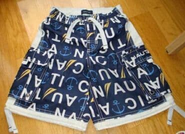 elegantne pantalone sa visokim strukom: 110-116, bоја - Tamnoplava — 1