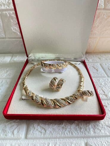 minđuše hirurški čelik: Set: Minđuše, Narukvica, Ogrlica, Materijal: Hirurški čelik — 23