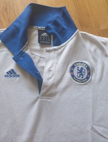 dres velicina m: ﻿﻿ADIDAS CHELSEA football club dres, polo majica bela, bele boje, sa — 1