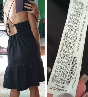 елегантне хаљине: Zara S (EU 36), bоја - Crna, Na bretele — 2