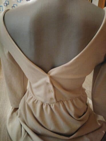 Stradivarius L (EU 40), bоја - Bež, Dugih rukava — 3