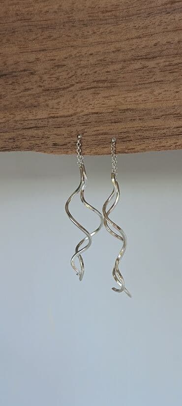 golden rose ulje za usne: Set minđuša, Handmade, Materijal: Srebro — 1