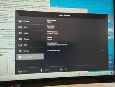 Monitori: Acer Zakrivljen Monitor Nitro 144Hz Acer zakrivljen monitor ED242QR — 11