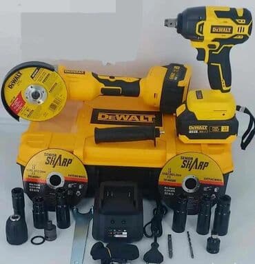 set za pričvršćivanje: Dewalt 2u1 set Brusilica i busilica u kompletu sa dve baterije i — 1