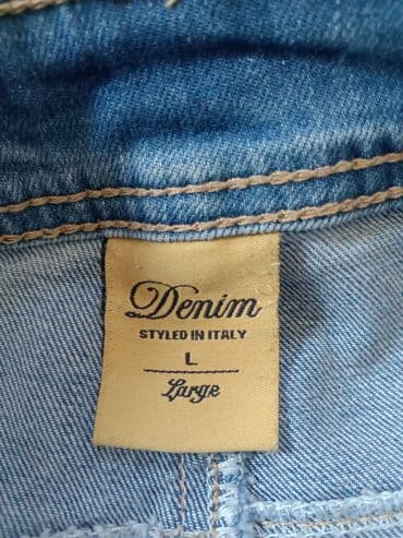 pantalone s: Teksas, Normalan struk, Ravne nogavice — 5