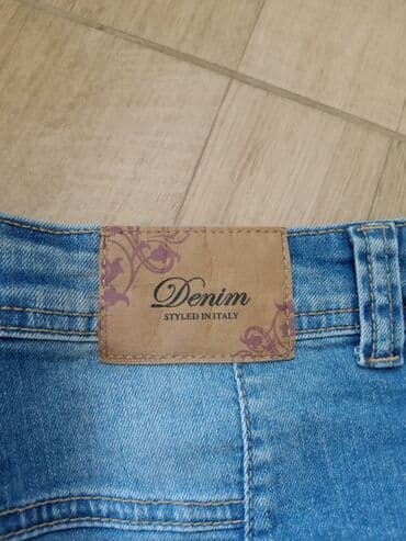 pantalone s: Teksas, Normalan struk, Ravne nogavice — 9