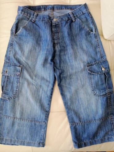trake za kosu h m: Kratke pantalone texas vel M. Obim struka 76 cm, obim bokova 116 cm — 5