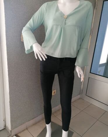 elegantne pantalone sa visokim strukom: Crne farmerice visok struk Sa puno elastina SUPER MODEL i kvalitet — 3