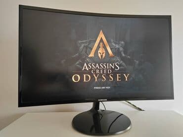 Monitori: Samsung zakrivljeni monitor 27"   Prodajem monitor Samsung, 27" FHD — 3