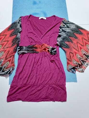 bluza s: Zara, L (EU 40), Svila, Cvetni, bоја - Šareno — 6