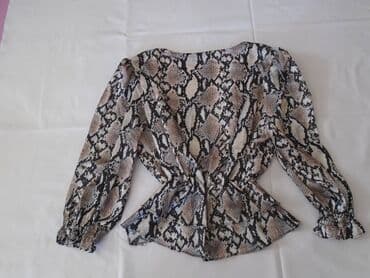 heklane bluze od konca mustre: L (EU 40), Leopard, krokodil, zebra, bоја - Crna — 4