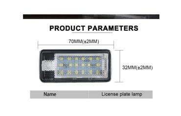 pojasevi za kola u boji: LED Svetlo za tablice - AUDI Led svetlo za tablice - AUDI - set od 2 — 5