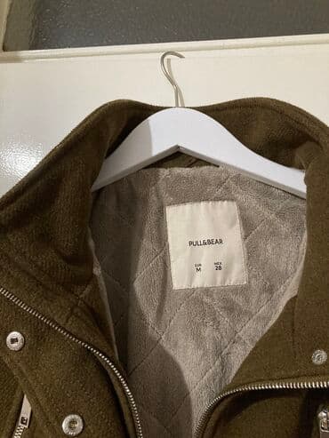 kaput s: PULL&BEAR, M (EU 38), Jednobojni, Sa postavom — 5