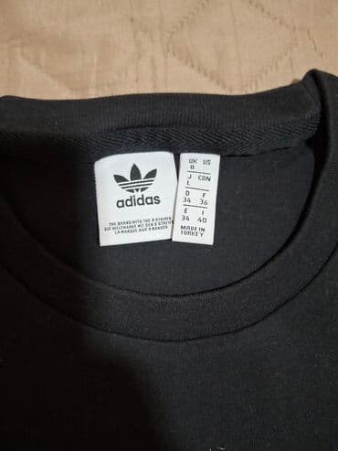 majice adidas: Adidas, L (EU 40), Pamuk, bоја - Crna — 2