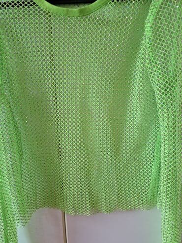 midi haljine h m: One size, Vez, Jednobojni, bоја - Zelena — 8