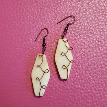 srebrne minđuše: Handmade — 1