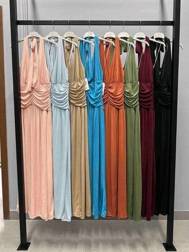elegantne pantalone sa visokim strukom: L (EU 40), bоја - Bež, Večernji, maturski, Na bretele — 2