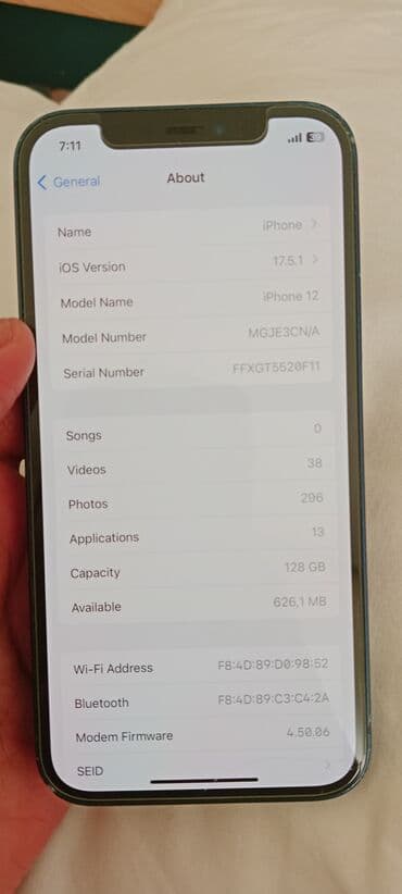 polovni telefoni pancevo: Apple iPhone iPhone 12, 128 GB, Plavi, Face ID — 4