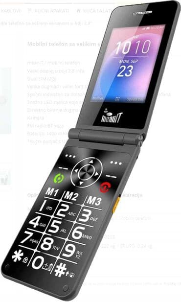 Ostali mobilni telefoni: Flip xxl mobilni telefon,veliki displej u boji 2,8 inèa, dual sim — 3