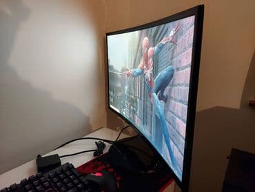 Monitori: Samsung zakrivljeni monitor 27" Prodajem monitor Samsung, 27" FHD — 3