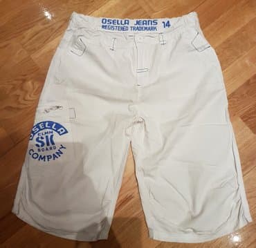 elegantne pantalone sa visokim strukom: 3/4 pantalone, 158-164, bоја - Bela — 1