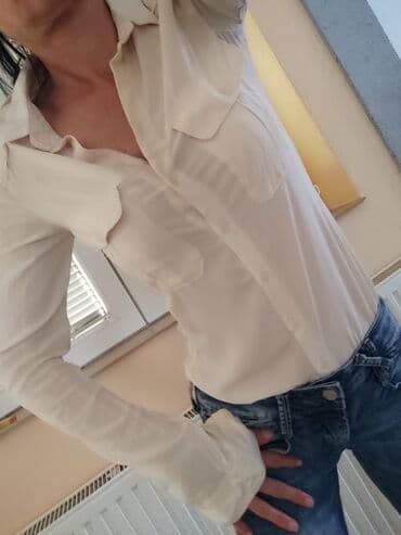 paul and shark jakne: Bershka, XS (EU 34), Jednobojni, bоја - Bež — 1