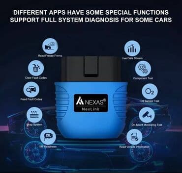 pokrivač za auto: Alat za čitanje i brisanje grešaka. NEXAS NexLink Bluetooth IOS & — 5