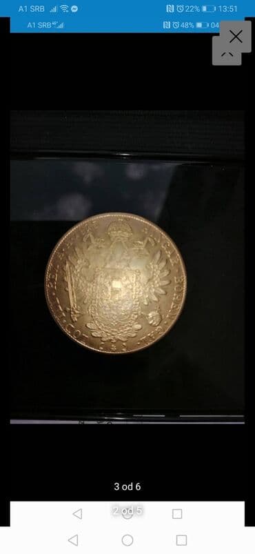 album za kovanice gde kupiti: Dukati zlatnici pozlata replika franc Jozef veliki i mali Mali 1400 — 6