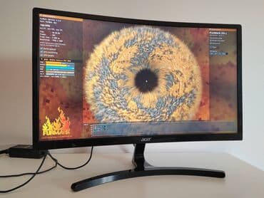 Monitori: Acer Zakrivljen Monitor Nitro 144Hz Acer zakrivljen monitor ED242QR — 1