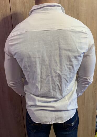 million parfem muski dm: Armani Jeans-Original muska kosulja-bela boja-Slim Fit — 3