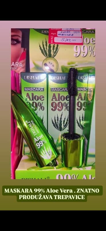 Šminka: 🌿✨ Maskara Aloe Vera 99% ✨🌿 Za trepavice koje osvajaju svaki pogled!