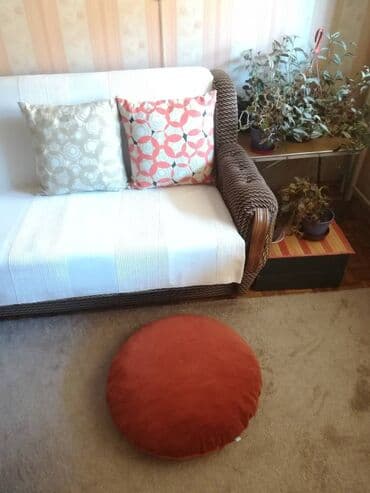 Pillows: Throw pillow, 50x60, color - Brown — 1