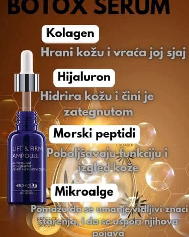 essence serum za trepavice i obrve: Serum za lice "Lift & Firm Ampoule" iz Experalta Platinum — 1
