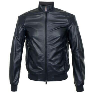 kožne haljine: Armani Jeans-Muska kozna Slim Fit jakna-Odlicnau S, M. l velicinama — 1